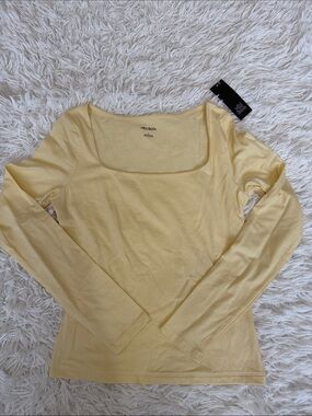 Wild Fable Yellow long Sleeve Top Size Small